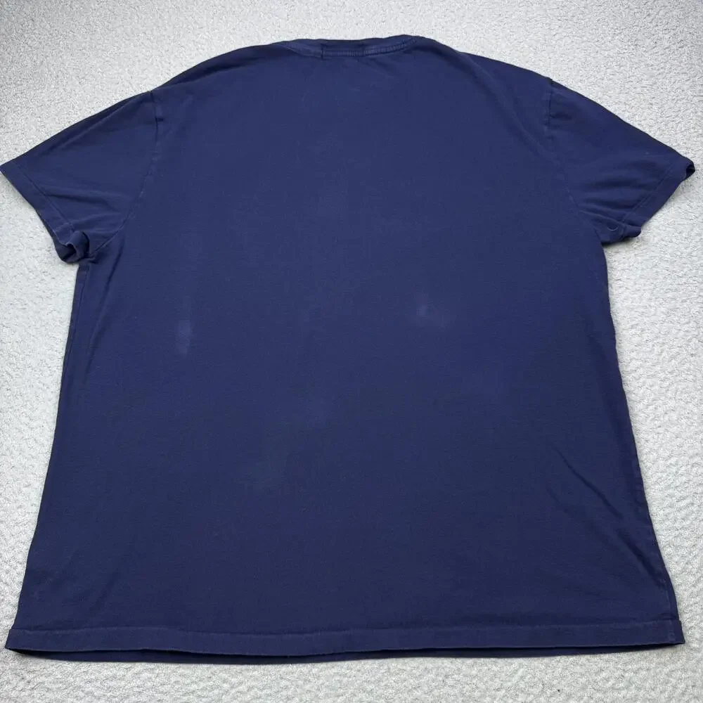 Polo Ralph Lauren Shirt Mens Large Blue American Flag Graphic Classic Fit Tee